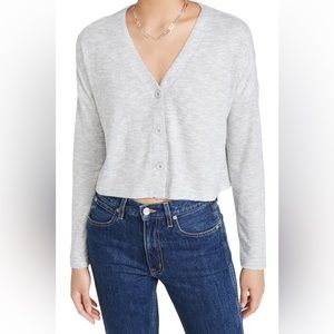 Z Supply Cher Slub Cardigan Top, size small, heather grey, great condition!